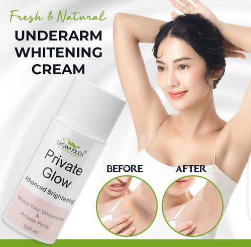 🌸 Organa Touch Fresh & Natural Underarm Whitening Cream – Private Glow (Advanced Brightening) 100ml