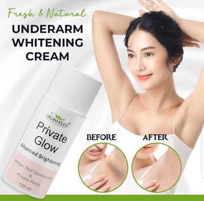 🌸 Organa Touch Fresh & Natural Underarm Whitening Cream – Private Glow (Advanced Brightening) 100ml - Mayari Super Store