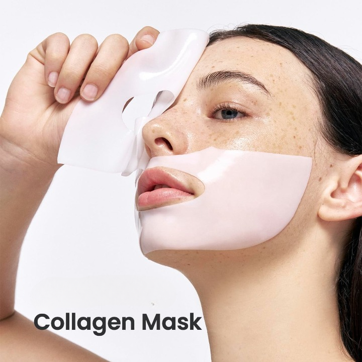 Bio-Collagen Real Deep Overnight Facial Sheet Mask – Hydrating, Firming & Pore Minimising (36g) - Mayari Super Store