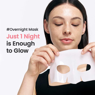 Bio-Collagen Real Deep Overnight Facial Sheet Mask – Hydrating, Firming & Pore Minimising (36g) - Mayari Super Store