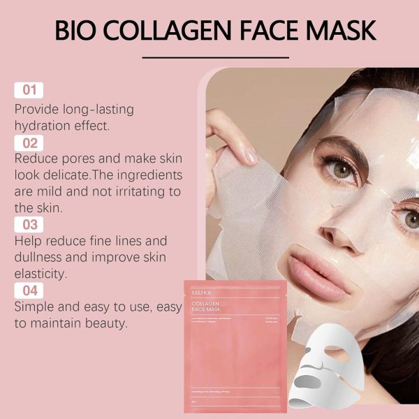 Bio-Collagen Real Deep Overnight Facial Sheet Mask – Hydrating, Firming & Pore Minimising (36g) - Mayari Super Store