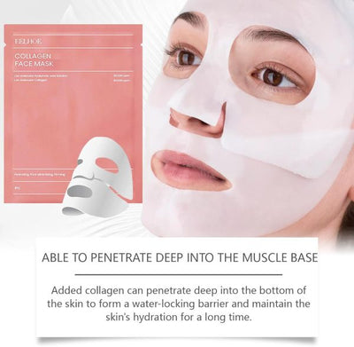 Bio-Collagen Real Deep Overnight Facial Sheet Mask – Hydrating, Firming & Pore Minimising (36g) - Mayari Super Store