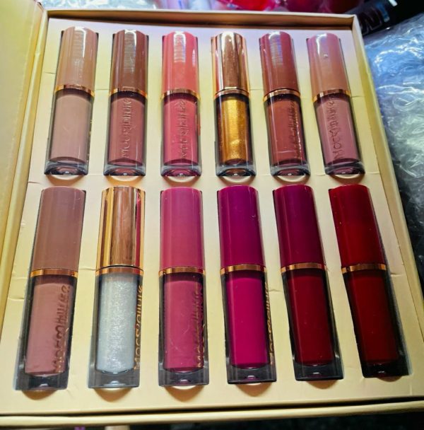 💄 12 Pcs Mocallure Transparent Clear Lip Gloss Set | High Pigment | Long-lasting Matte Finish - Mayari Super Store