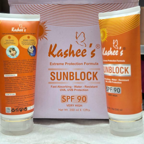 ☀️ Kashee’s Sunblock SPF 90 – Extreme Protection Formula | 200ml | UVA + UVB Defense - Mayari Super Store