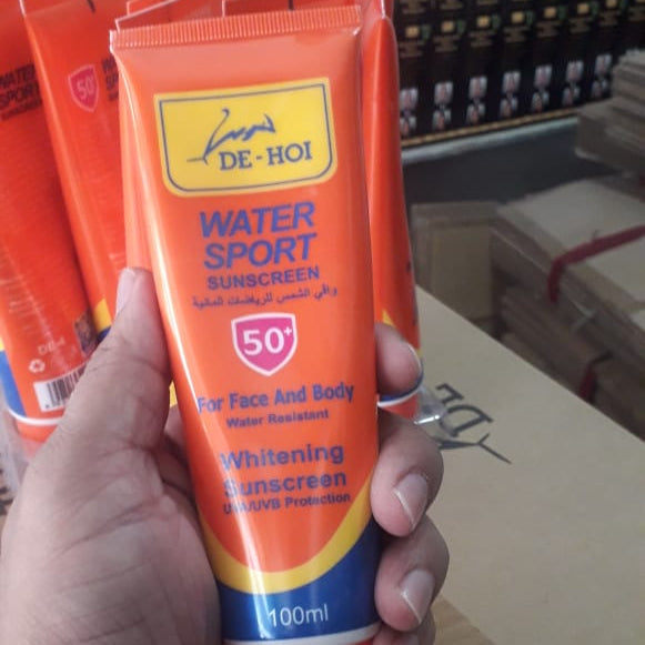 🌞 De-Hoi Water-Resistant Whitening & Moisturizer Sunblock Sunscreen | SPF 50+ | Face & Body - Mayari Super Store