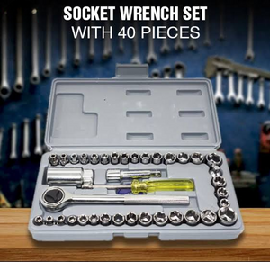 🔧 Aiwa 40-Piece Socket Wrench Tool Kit with Screwdrivers & Socket Set
