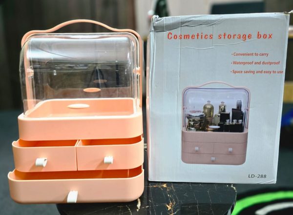 Multi-functional Acrylic Cosmetic Organizer with Multiple Drawers – Elegant Storage Solution for Makeup & Skincare