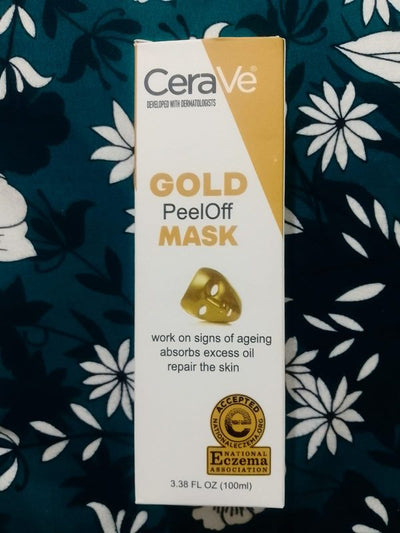 ✨ CeraVe Radiant Glow Peel-Off Gold Mask – 100ml | Deep Cleansing & Brightening Facial Treatment - Mayari Super Store