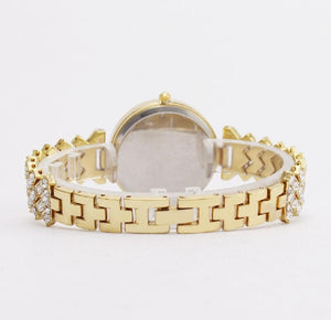 💎 Fashion Diamond Women’s Quartz Watch – Golden Strap Mayari Super Store