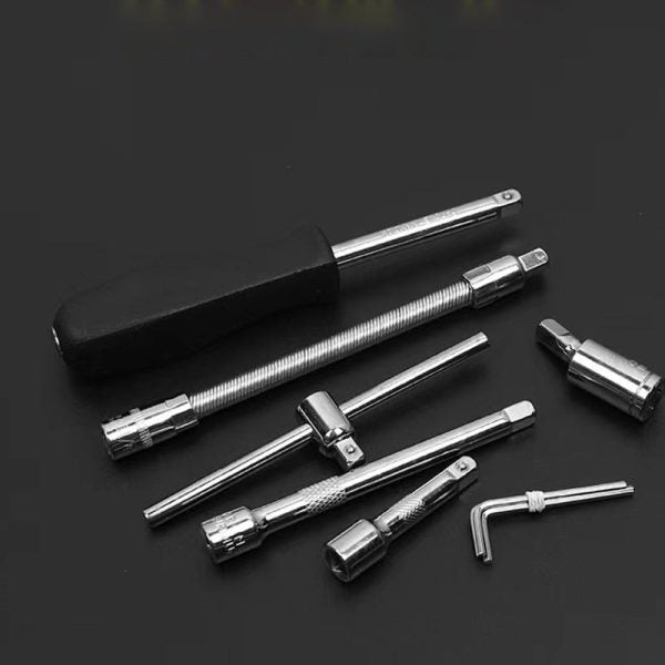 🔧 46-Piece Professional Socket Wrench Tool Set | Heavy-Duty Ratchet Handle, Sockets & Screwdriver Bits