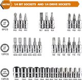 🔧 46-Piece Professional Socket Wrench Tool Set | Heavy-Duty Ratchet Handle, Sockets & Screwdriver Bits