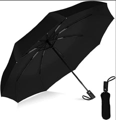 🌂 Compact Travel Umbrella With Windproof Design – Gray (Ghana Edition)