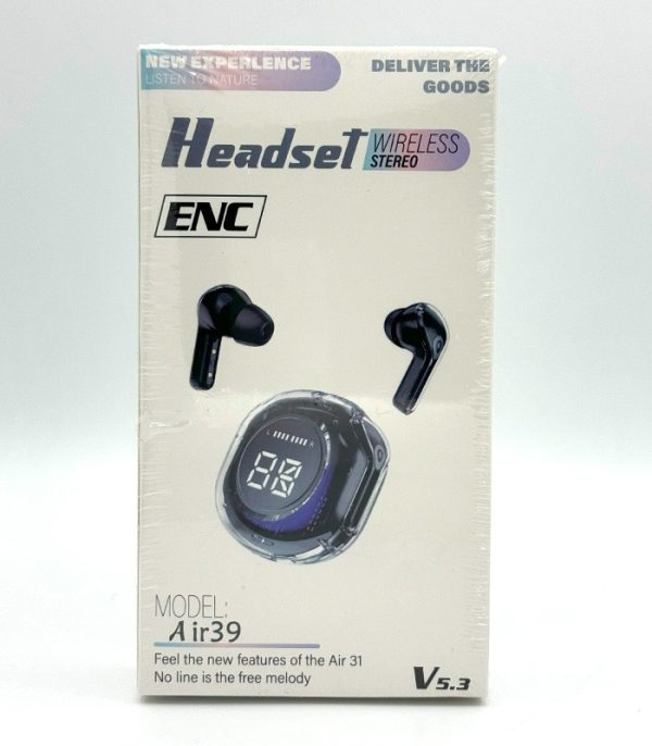 🎧 Air39 Wireless Earbuds | Bluetooth 5.3 | Heavy Bass | Noise Reduction | LED Display Mayari Super Store