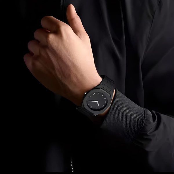⌚ Black Aura Arabic Quartz Watch – Style Meets Comfort 🖤 Mayari Super Store