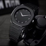 ⌚ Black Aura Arabic Quartz Watch – Style Meets Comfort 🖤 Mayari Super Store