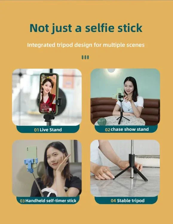 📸 Best 3-in-1 Wireless Selfie Stick – R1 (Without Light) / R1S (With Light) 📸 Mayari Super Store