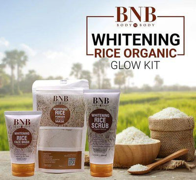 ✨ Pack of 3 – BNB Rice Extract Bright & Glow Kit (Golden Cap with Box) - Mayari Super Store