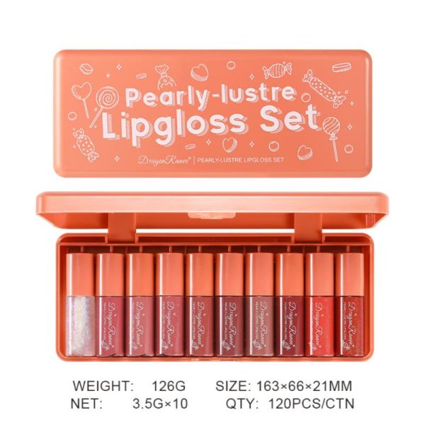 Dragon Ranee 10 Pcs Velvet Matte Pink Lipstick Set | Long-lasting | Waterproof | DR23 - Mayari Super Store