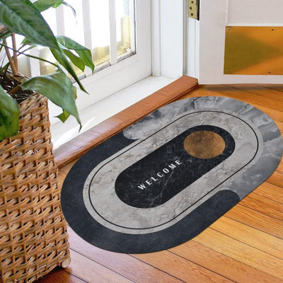 🛁 Bath Mat – Super Absorbent Quick Drying Round Bathroom Rug (Random Colors) - Mayari Super Store