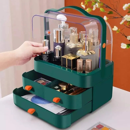 Multi-functional Acrylic Cosmetic Organizer with Multiple Drawers – Elegant Storage Solution for Makeup & Skincare