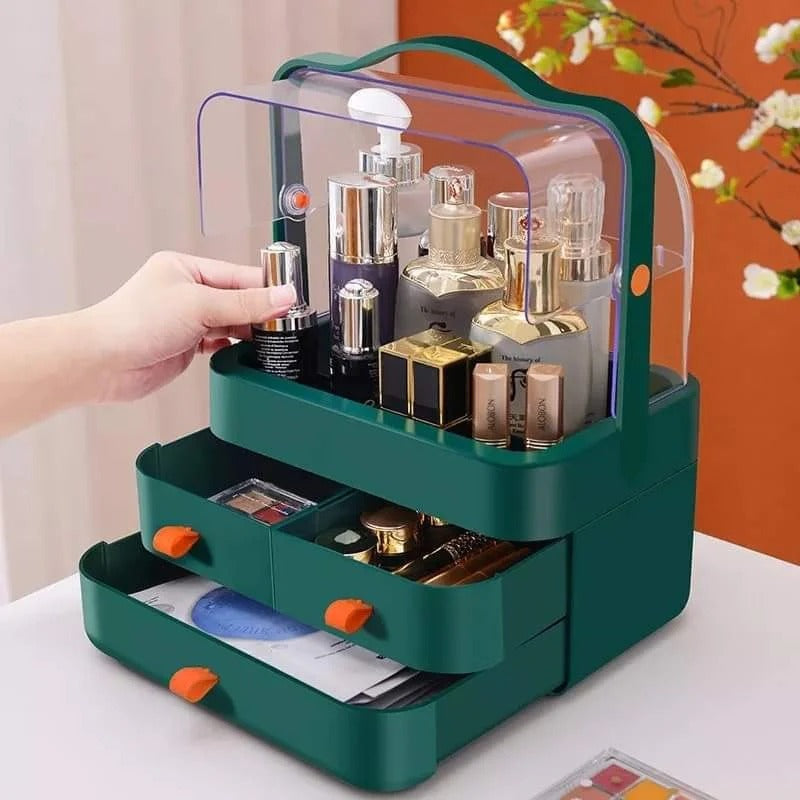 Multi-functional Acrylic Cosmetic Organizer with Multiple Drawers – Elegant Storage Solution for Makeup & Skincare