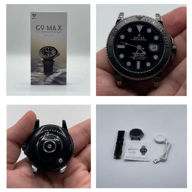 ⌚ G9 Max Smartwatch – Rolex Style | AMOLED Display | Premium Black Mayari Super Store