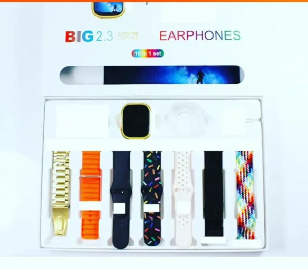 ⌚ i20 Ultra Max Smart Watch – 2.3” Infinite Display | Premium 10-in-1 Combo (AirPods + 7 Straps) Mayari Super Store