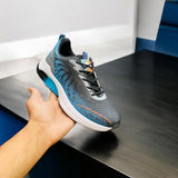 👟 Men's Casual Sneakers – Synthetic Leather with Trendy Print Design