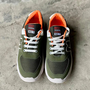 👟 Men's Knit Fabrics Running Sneakers – Lightweight & Breathable