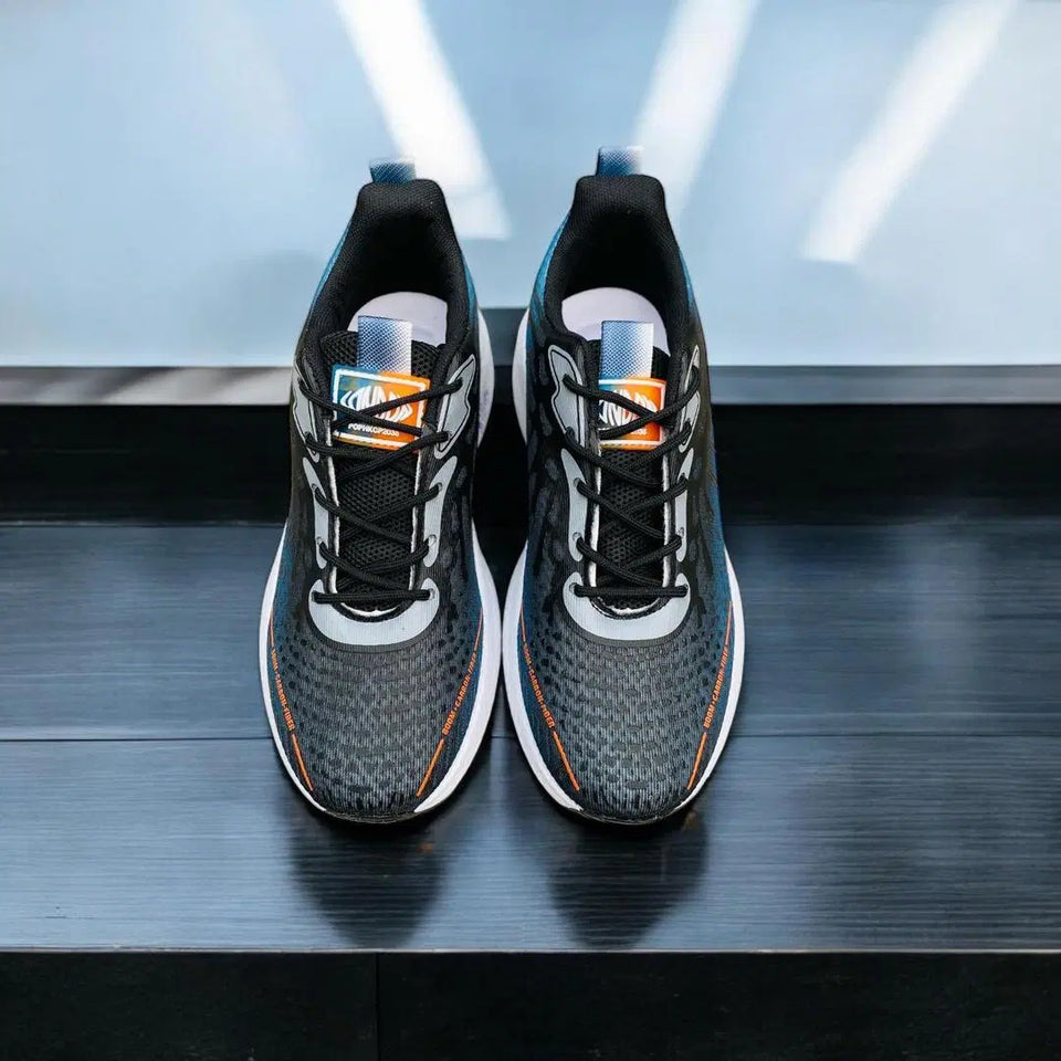 👟 Men's Casual Sneakers – Synthetic Leather with Trendy Print Design