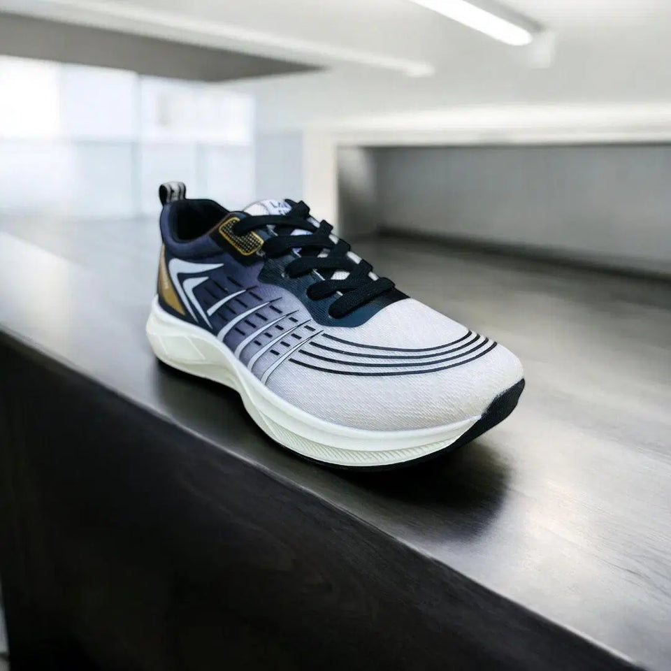 👟 Men's Casual Grey Sneakers – Stylish Synthetic Leather Footwear