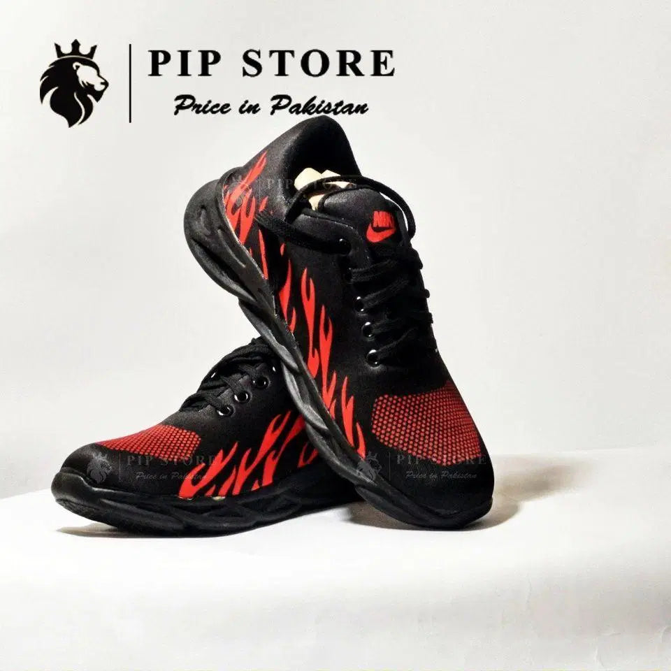 Men's Rubber Comfortable Joggers, Red Fire Mayari Super Store