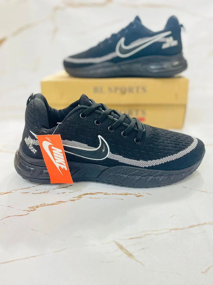 👟 Men's Running Joggers – Comfortable Fabric in Black