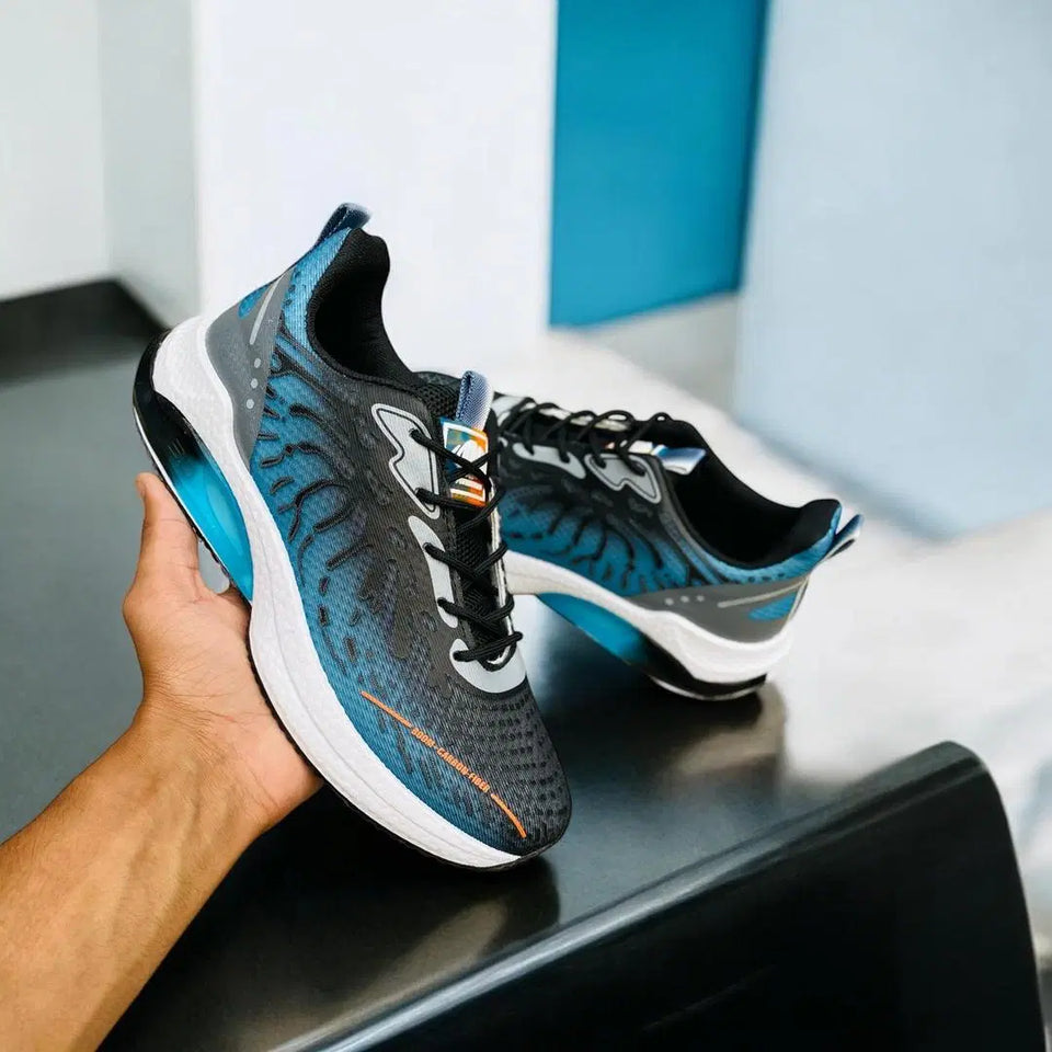👟 Men's Casual Sneakers – Synthetic Leather with Trendy Print Design