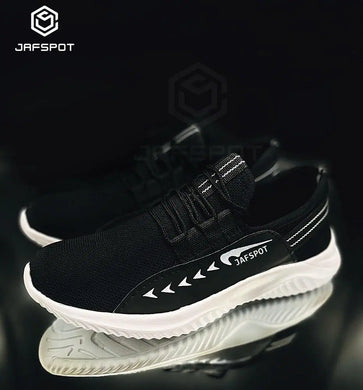 👟 Men's Fashion Tennis White Shoes - JF016, Black