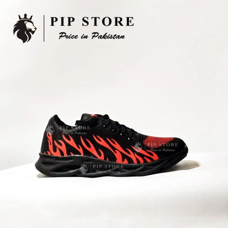 Men's Rubber Comfortable Joggers, Red Fire Mayari Super Store