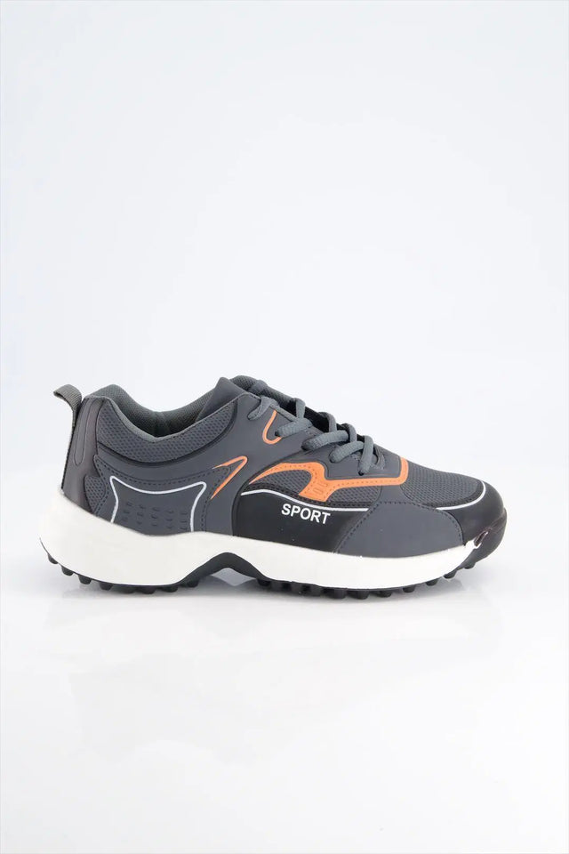 👟 Black Camel Sports Gripper Shoes - DL884, Gray