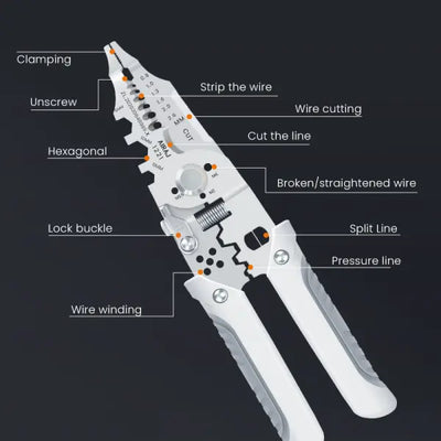 🔧 Multi-Function Wire Stripper & Cutter – 10-in-1 Electrical Tool - Mayari Super Store