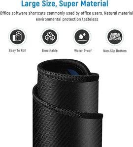 ⌨️ Keyboard Shortcut Mouse Pad – Excel/Word/PPT Cheat Sheet | Anti-Slip | Super Large Mat Mayari Super Store