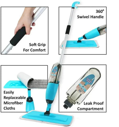 🧼 Magic Spray Mop – Extendable Handle & Microfiber Pad - Mayari Super Store