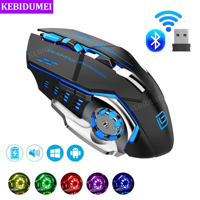 🖱️ Wireless & Rechargeable LED Gaming Mouse – Ultimate RGB Gaming Mouse for Laptop & PC Mayari Super Store