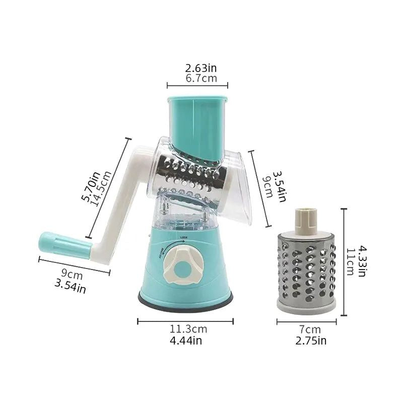 🥕 Tabletop Drum Grater – Manual Vegetable Cutter, Slicer & Grater | Multi-Functional Kitchen Gadget Mayari Super Store