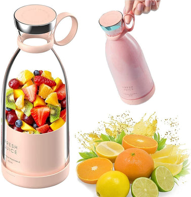 🥤 Portable Electric Blender Bottle Juicer – USB Rechargeable, 6 Blades, 350ml (Multicolour) Mayari Super Store