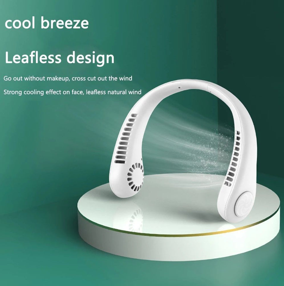 🌀 Portable Neck Fan – Bladeless, Rechargeable & Hands-Free Mayari Super Store