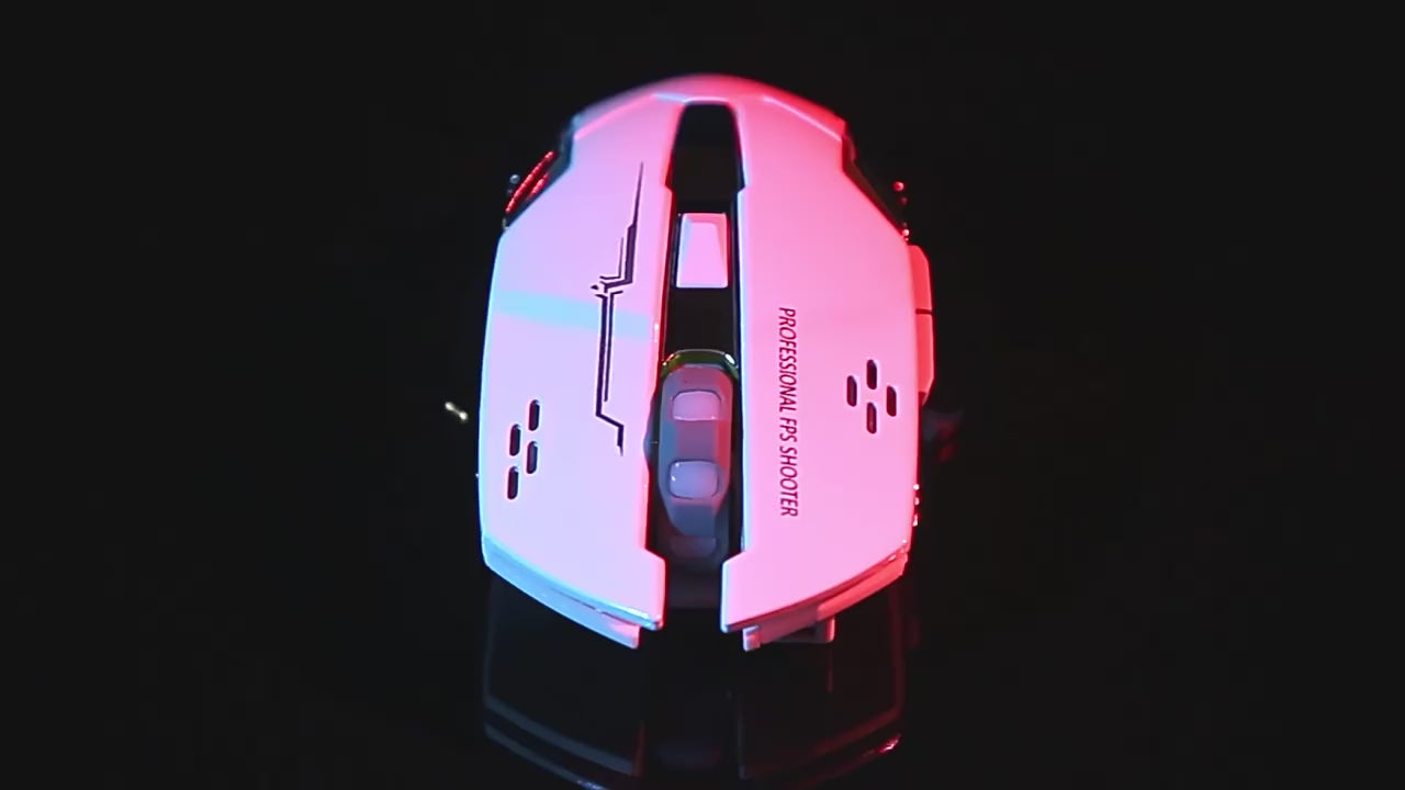 🖱️ Wireless & Rechargeable LED Gaming Mouse – Ultimate RGB Gaming Mouse for Laptop & PC