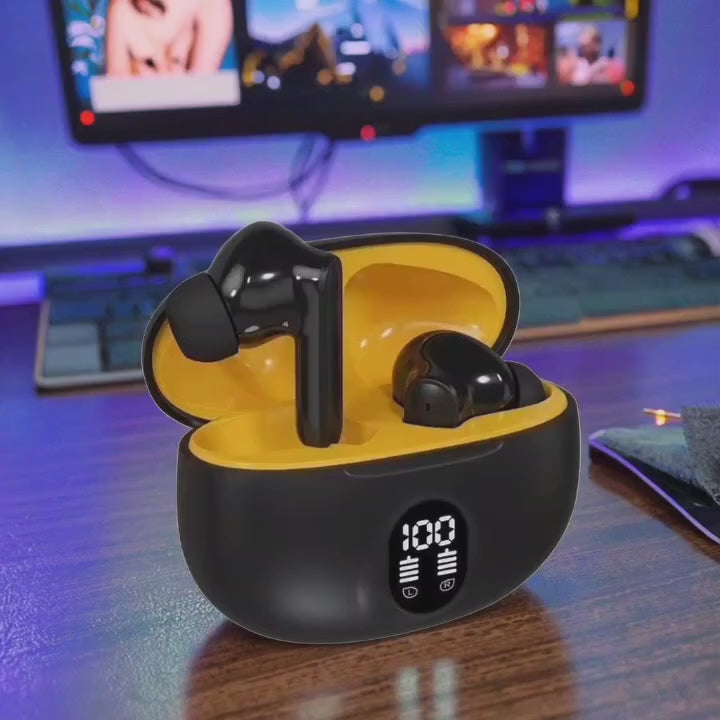 🎧 TWS Wireless Earbuds – Bluetooth 5.3 | ENC Noise Cancellation | LED Display | HiFi Stereo
