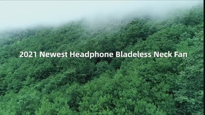 🌀 Portable Neck Fan – Bladeless, Rechargeable & Hands-Free