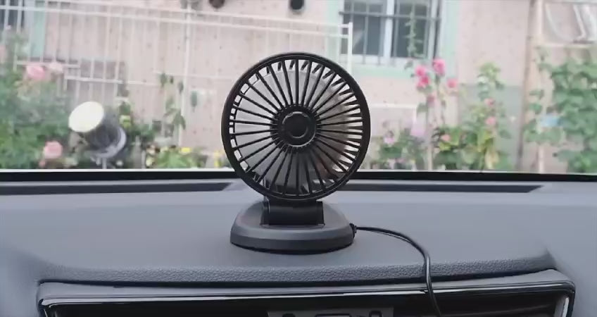 ❄️ Portable Car Cooling Fan | Multi-Angle Rotatable | USB Powered