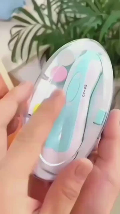 👶 Baby Electric Nail Clipper – 6-in-1 Manicure & Pedicure Set (0m+ | Random Color)