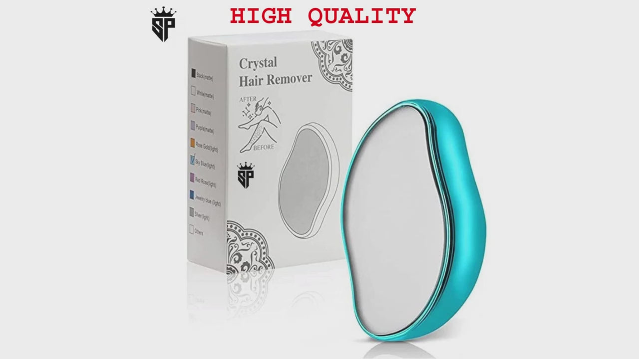 Crystal Hair Remover – Portable Painless Hair Removal Tool (Reusable & Washable)